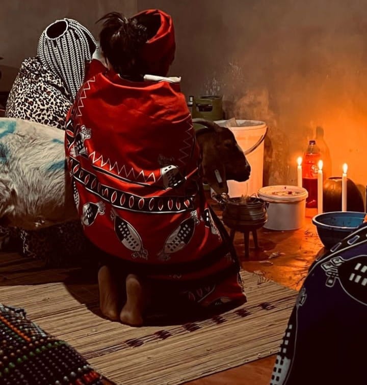 Traditional ritual being performed